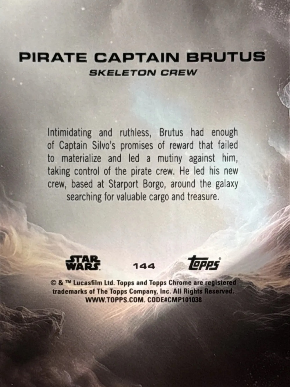 Topps Chrome Pirate Captain Brutus Card - Refractor - Picture 2 of 2